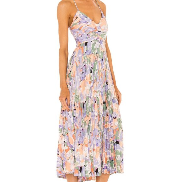 ASTR the Label | Blythe Dress | Coral Multi | Size M - Picture 2 of 3